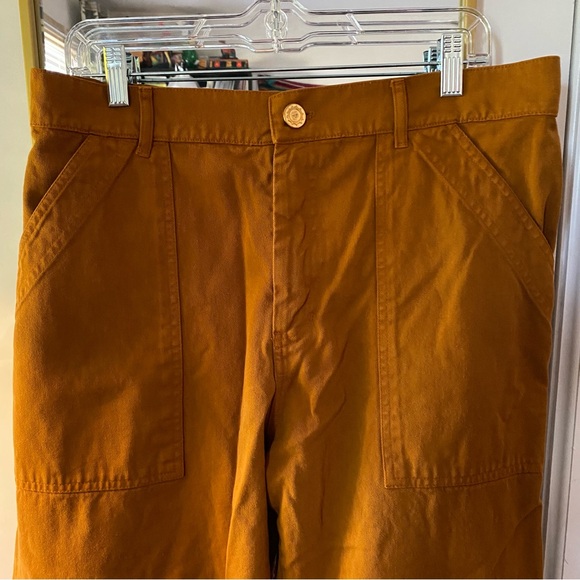 Big Bud Press Mustard Yellow Work Pants Size Large - Picture 3 of 7